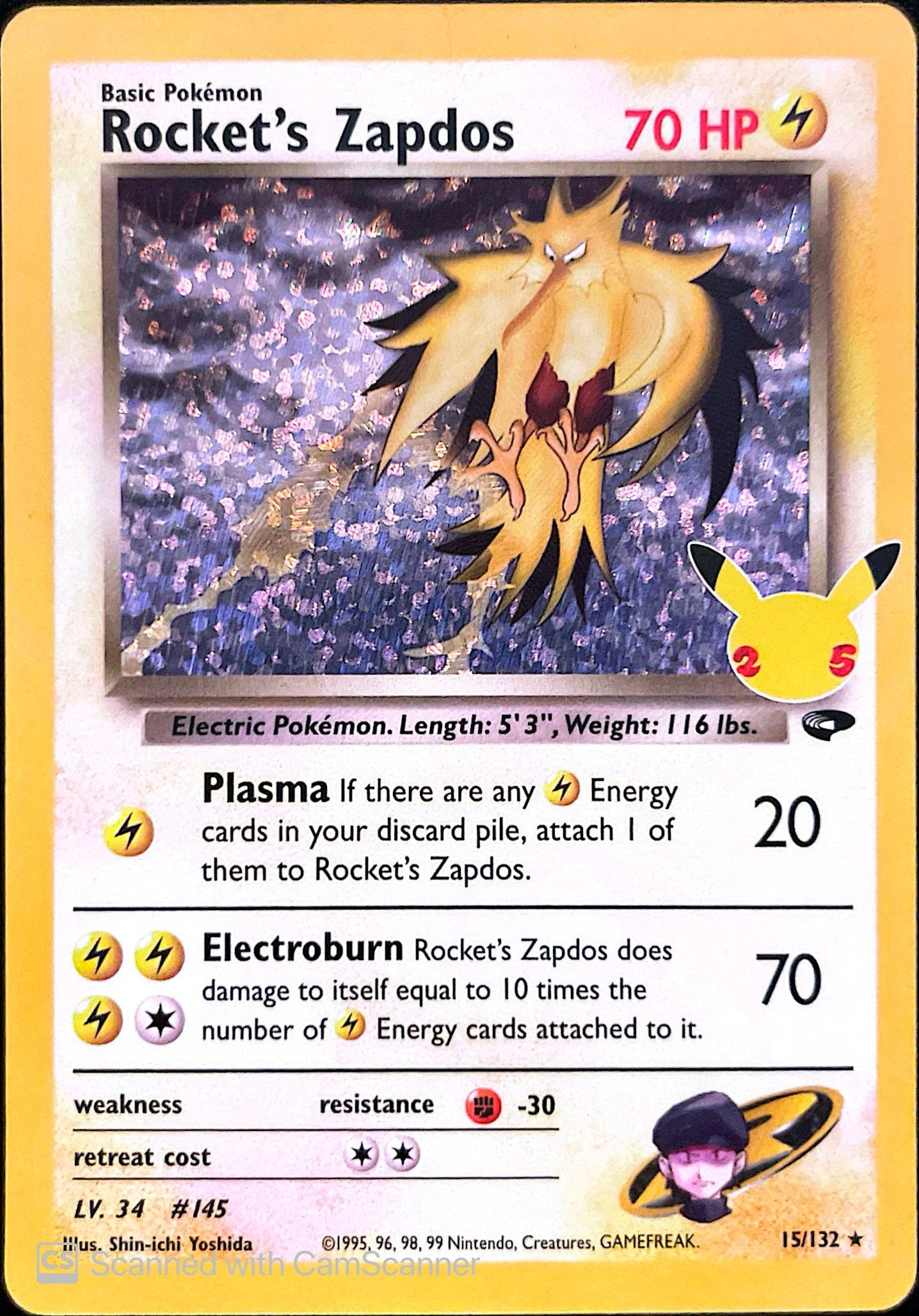 Rockets Zapdos #15